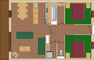 4-6 Person Apartment Plan
