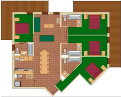 2-5 Person Apartment Plan